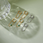 White Summer Hoops - Earrings
