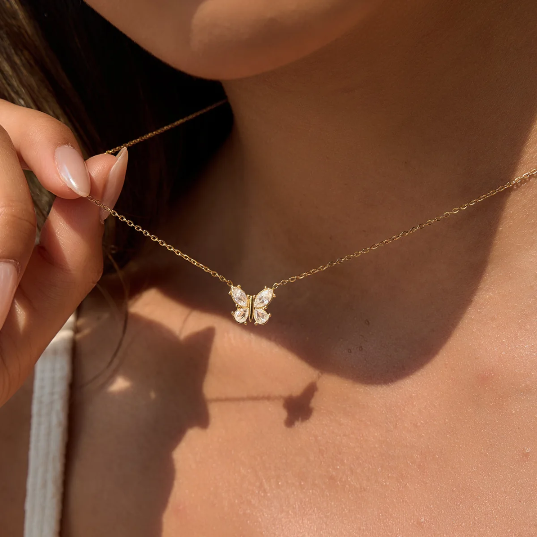 Mini Studded Flutter - Necklace