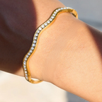 Studded Waves - Bangle