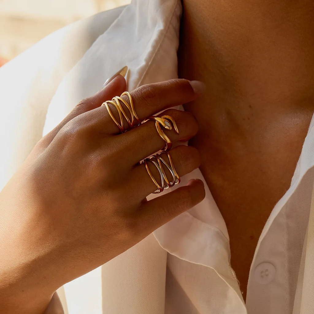 Nest - Gold & Silver Ring