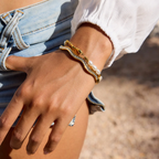 Studded Waves - Bangle