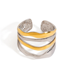 Layered - Gold & Silver Ring