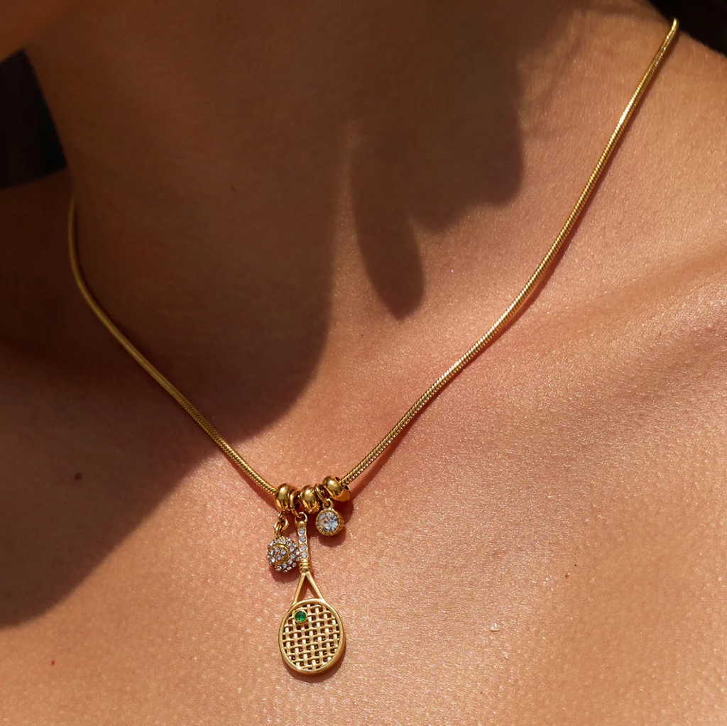 Green Tennis - Necklace
