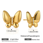 Golden Flutter - Earrings