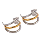 Mini Trio - Gold & Silver Earrings