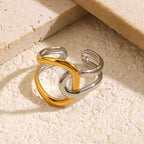 Knot - Gold & Silver Ring