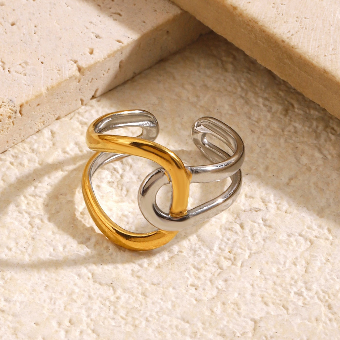 Knot - Gold & Silver Ring