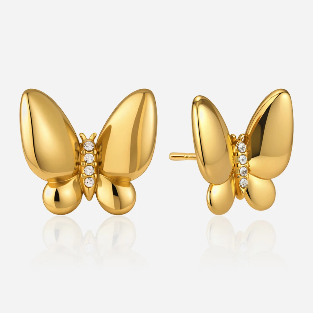 Golden Flutter - Earrings