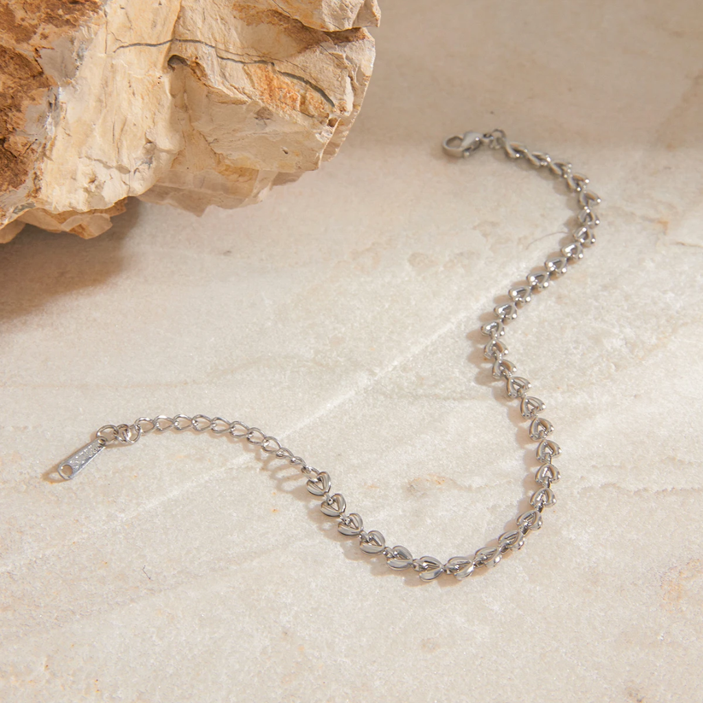 Beat to My Heart - Silver Bracelet