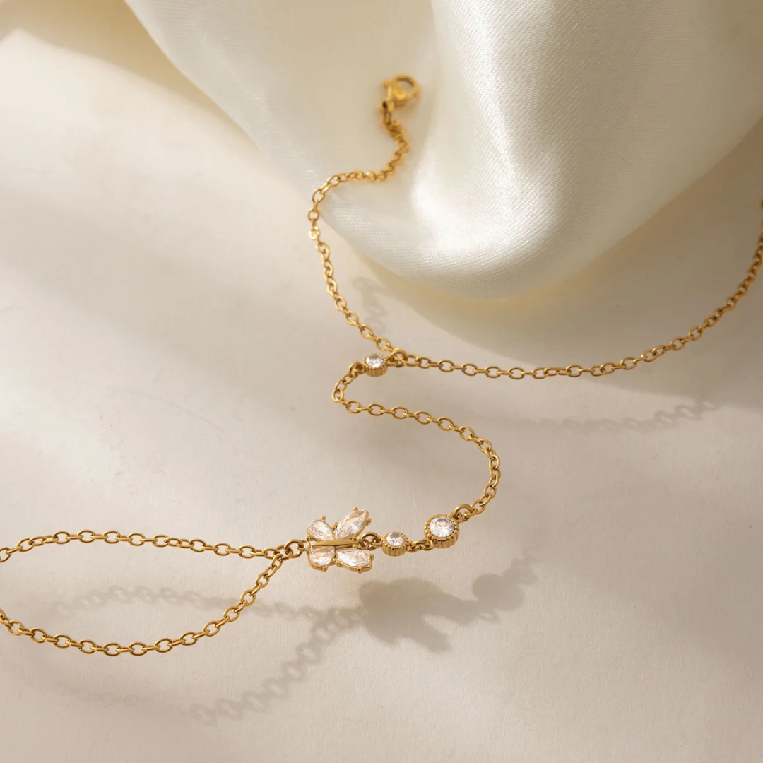 Golden Flutter - Hand Chain