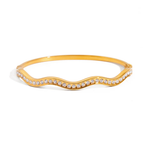 Studded Waves - Bangle