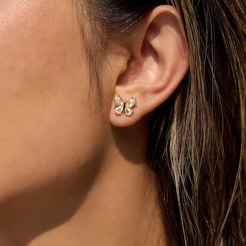 Mini Studded Flutter - Earrings