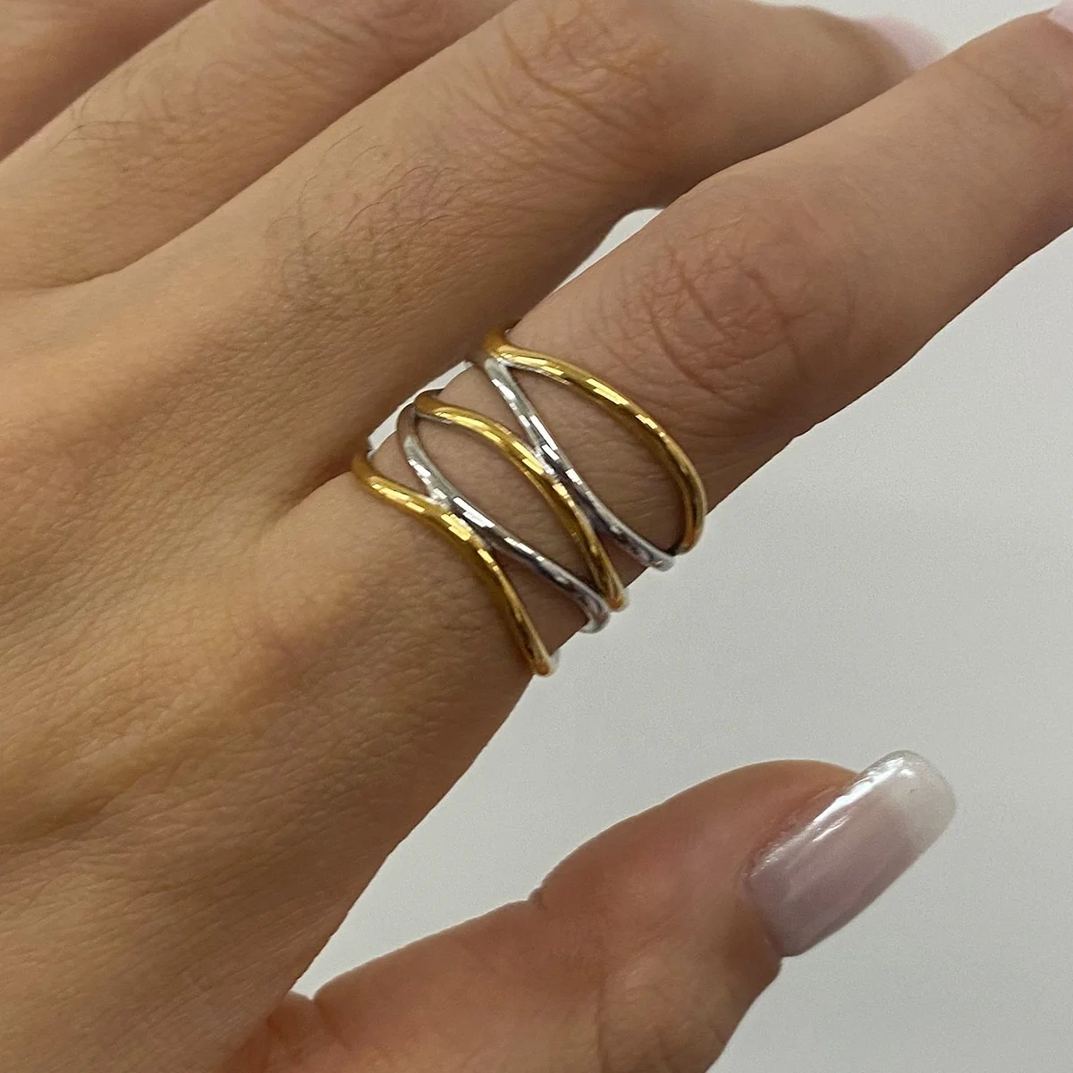 Nest - Gold & Silver Ring