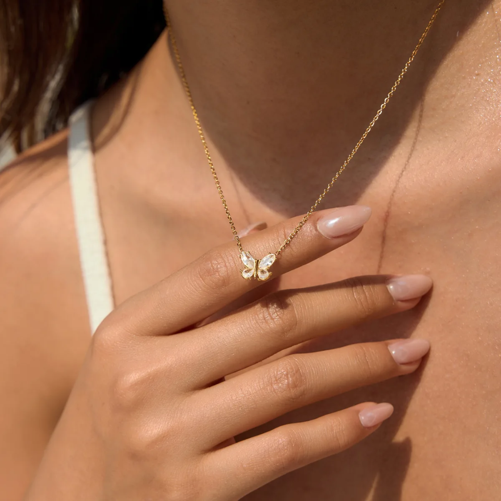 Mini Studded Flutter - Necklace