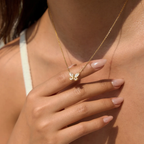 Mini Studded Flutter - Necklace