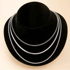 Classy - Set of 3 Silver Necklaces