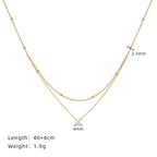Single Gem - 2 Layers Necklace