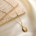 The White Oval - Necklace