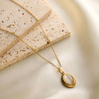 The White Oval - Necklace