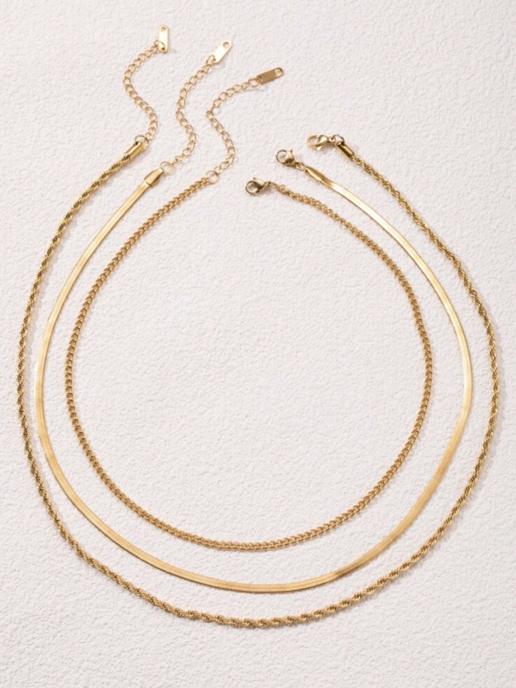 Elegant - Set of 3 Necklaces