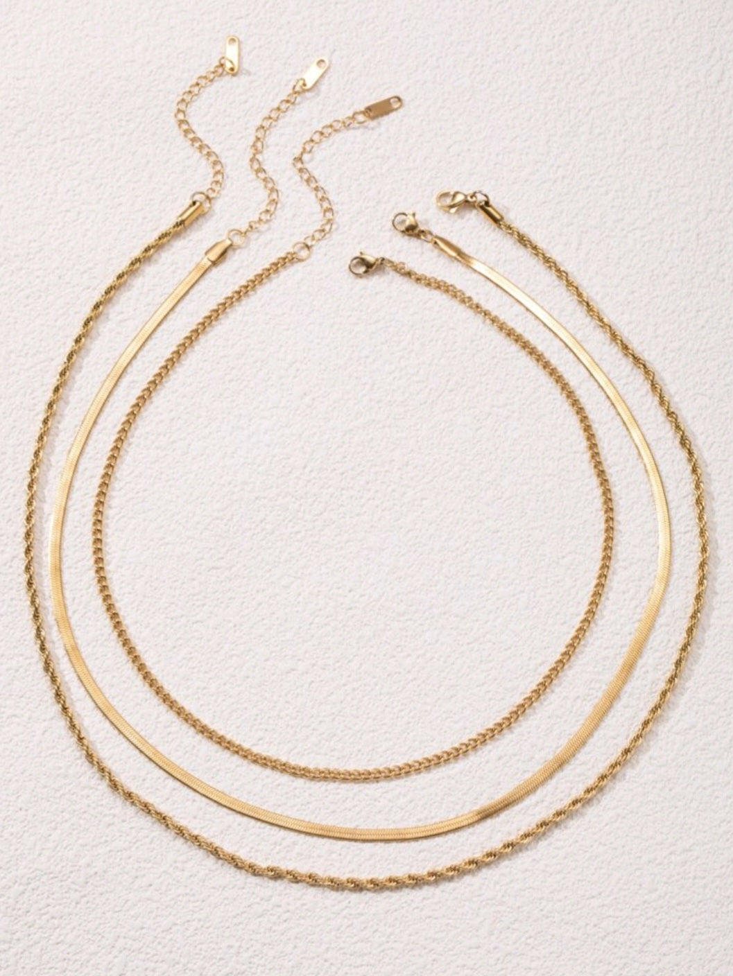 Elegant - Set of 3 Necklaces