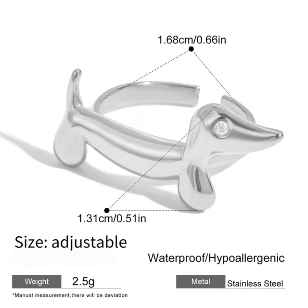 Puppy - Silver Ring