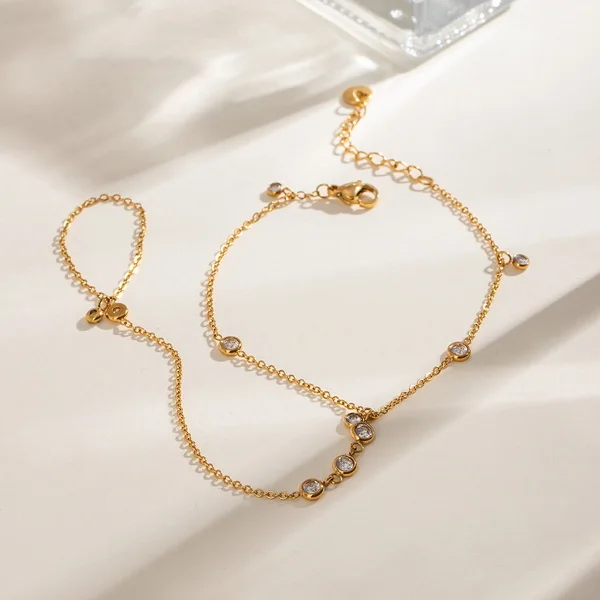 White Gems - Hand Chain