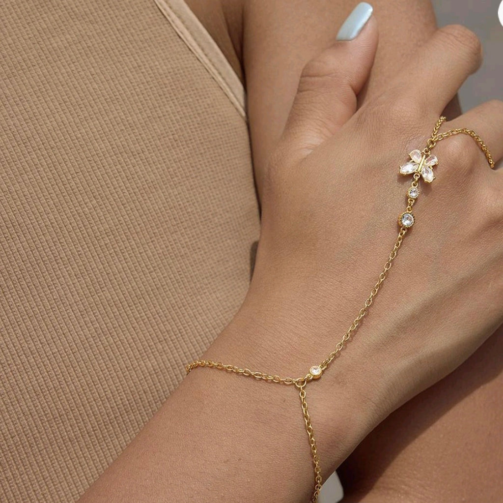 Golden Flutter - Hand Chain