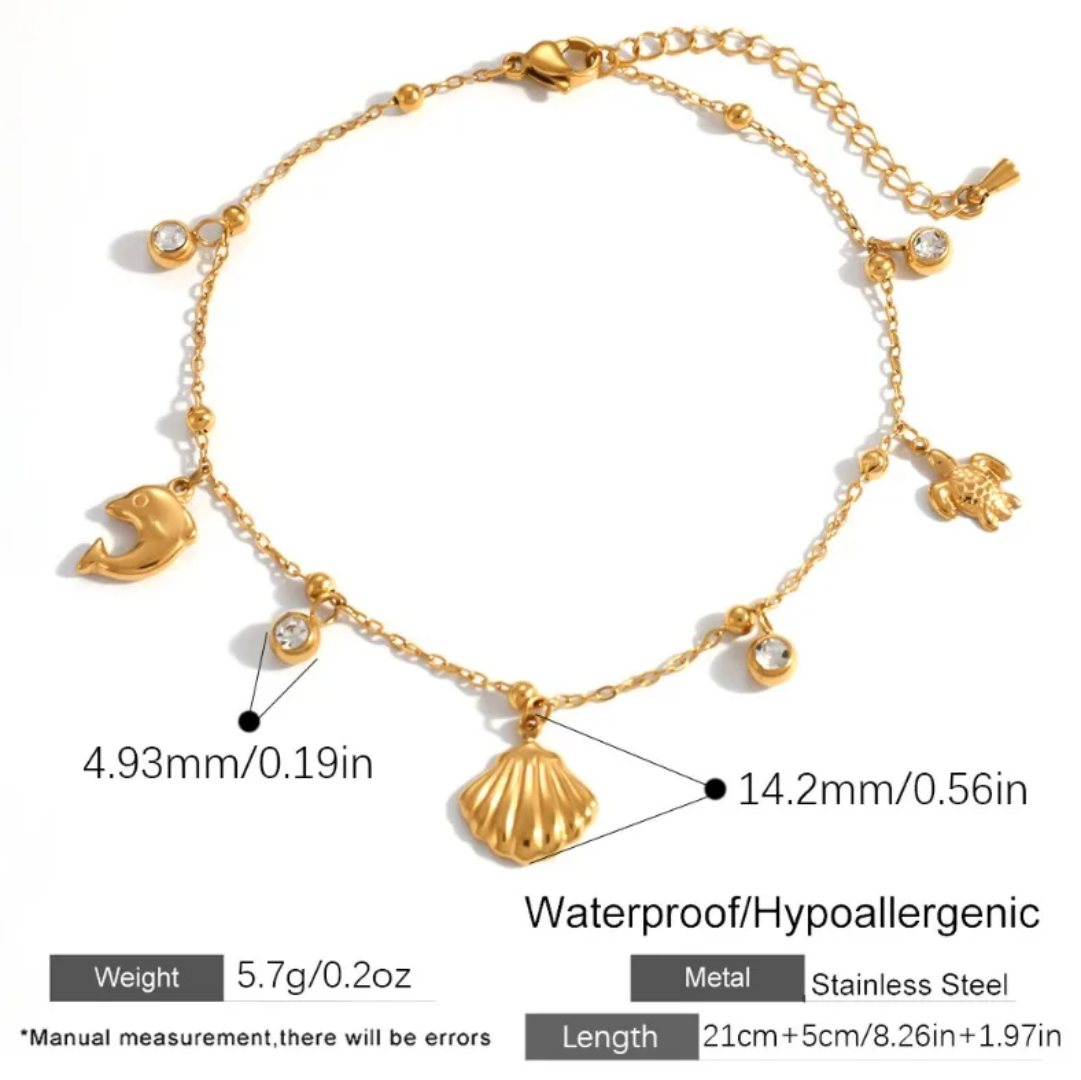 Beach Waves - Anklet