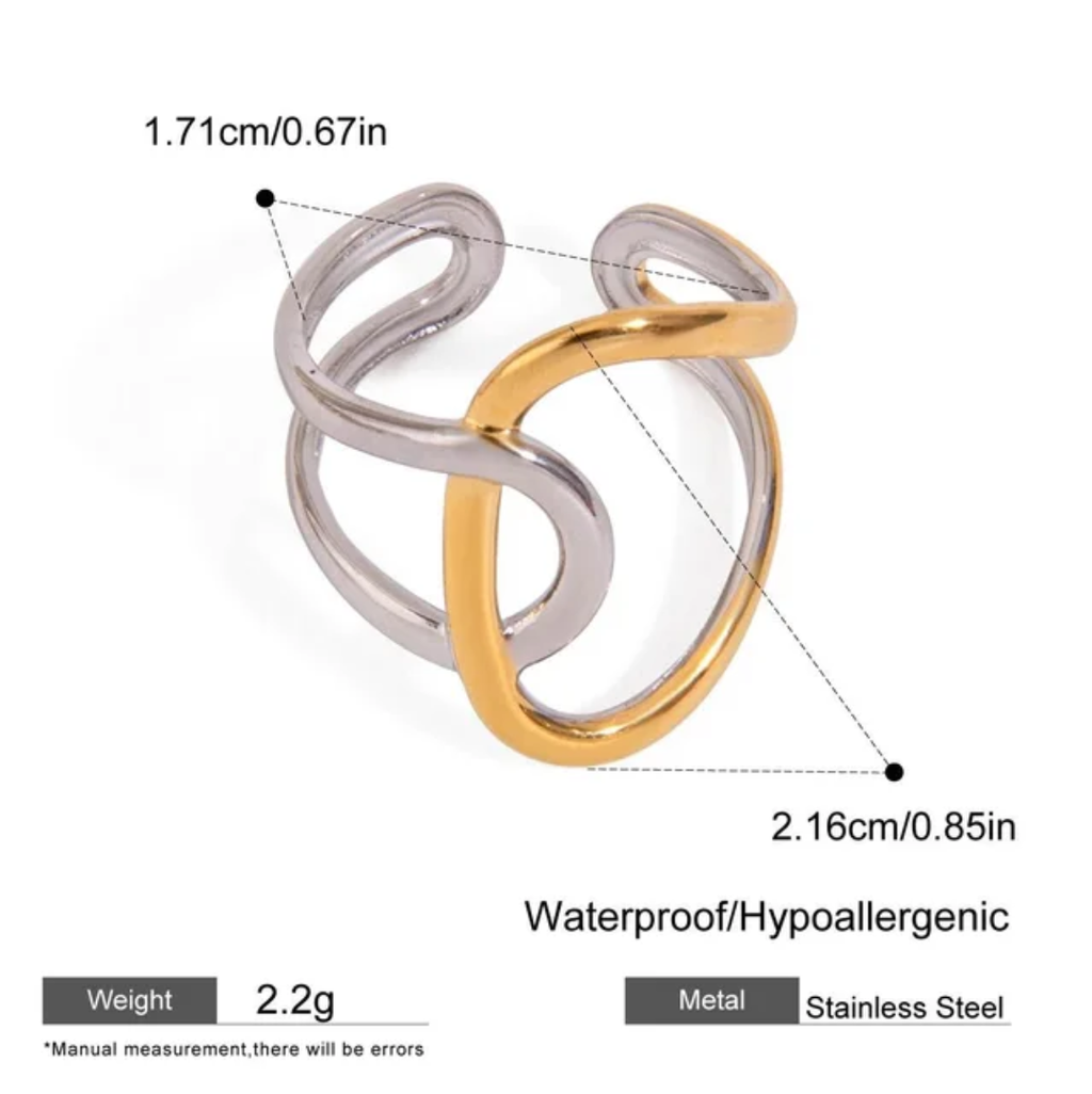 Knot - Gold & Silver Ring