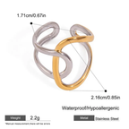Knot - Gold & Silver Ring