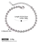 Beat to My Heart - Silver Bracelet