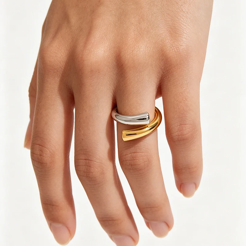 Duo - Gold & Silver Ring