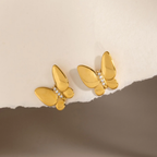 Golden Flutter - Earrings