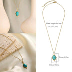 The Blue Oval - Necklace