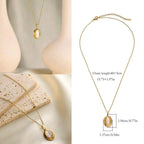 The White Oval - Necklace