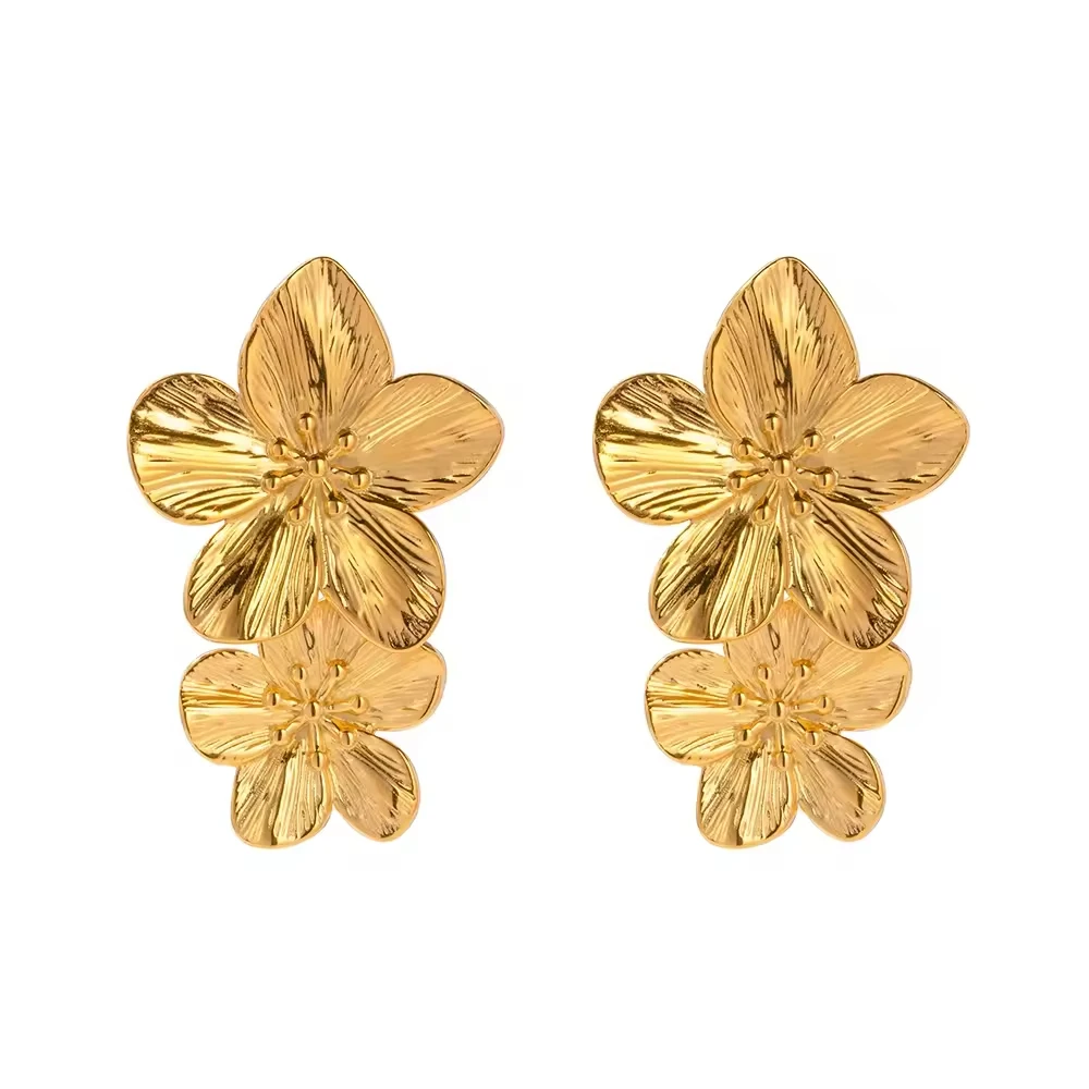 Double Blossom - Earrings