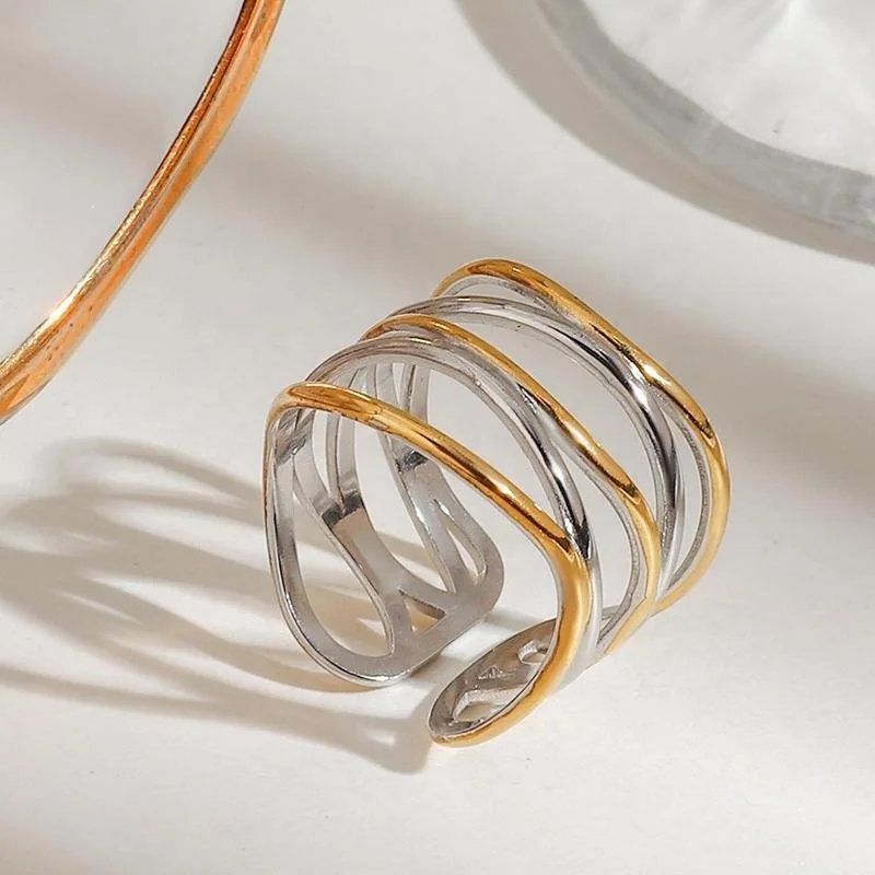 Nest - Gold & Silver Ring