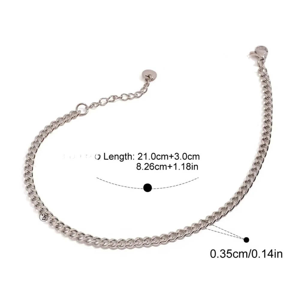 Delicate - Silver Anklet