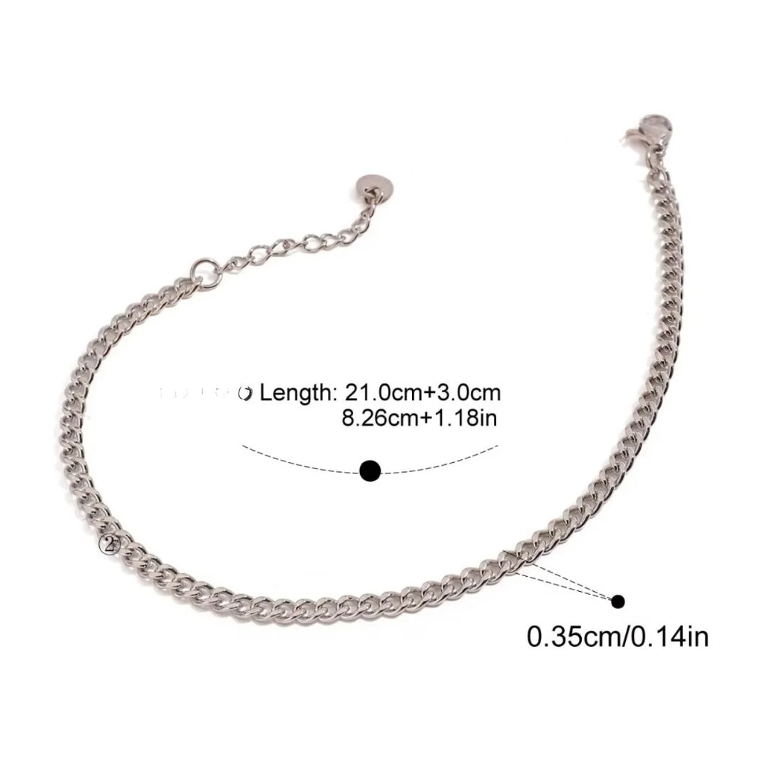 Delicate - Silver Anklet