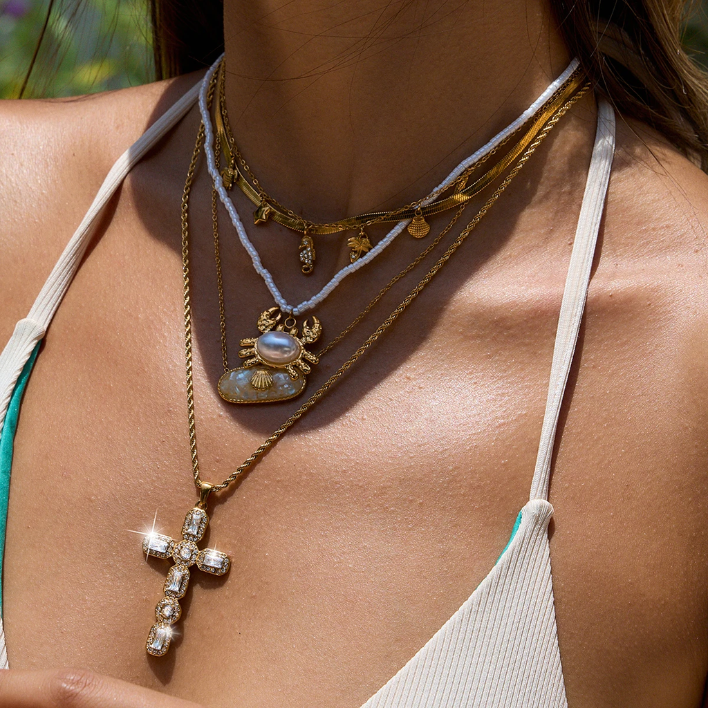 Cross & Rope - Necklace