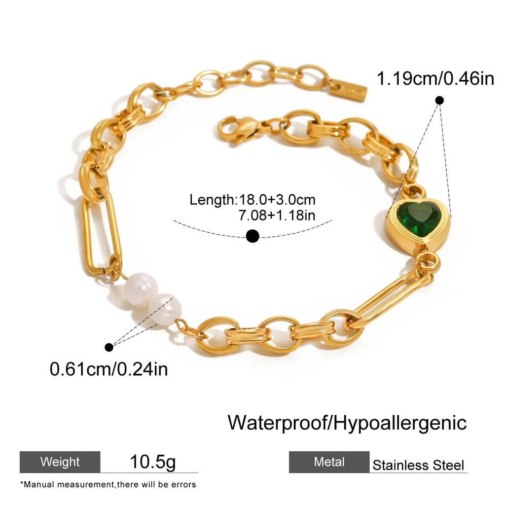 Emerald Heart - Bracelet