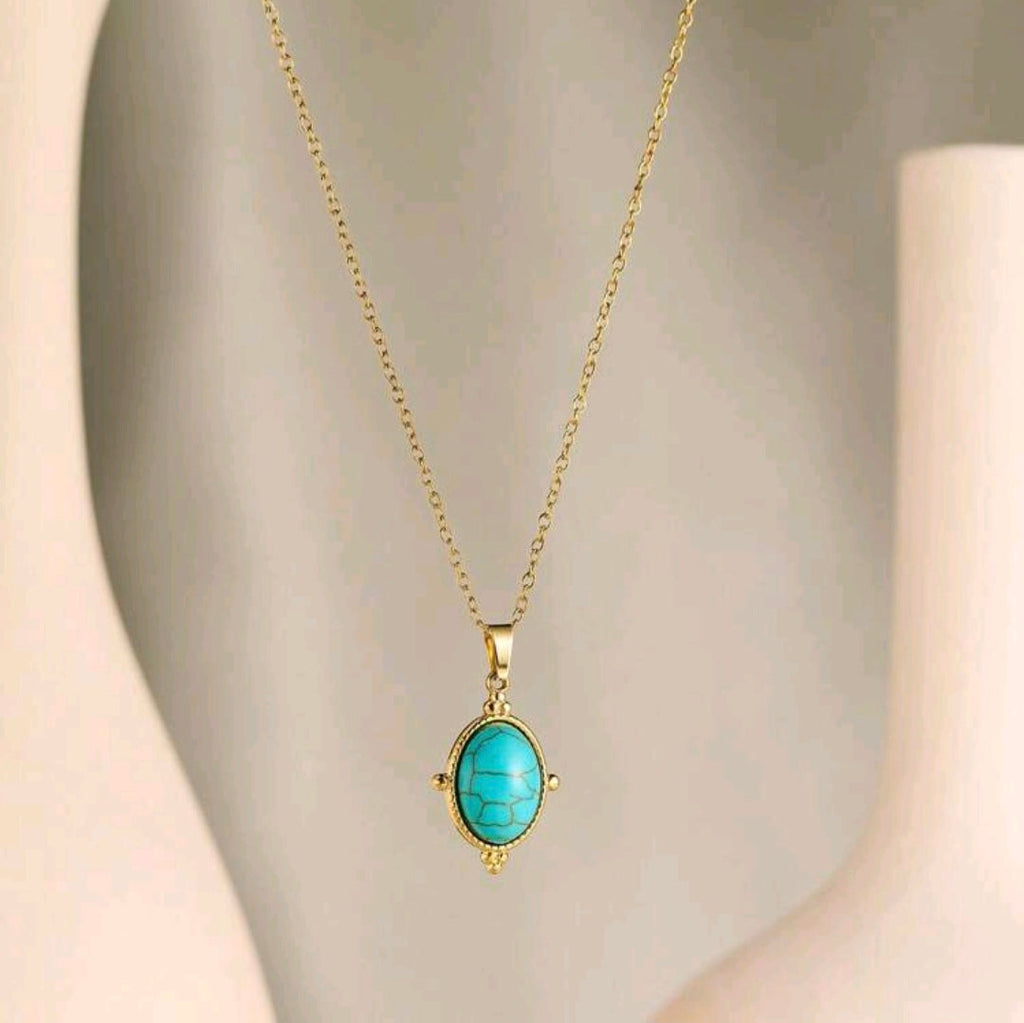 The Blue Oval - Necklace