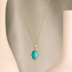 The Blue Oval - Necklace