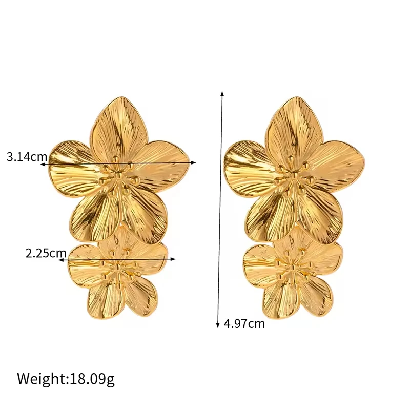 Double Blossom - Earrings