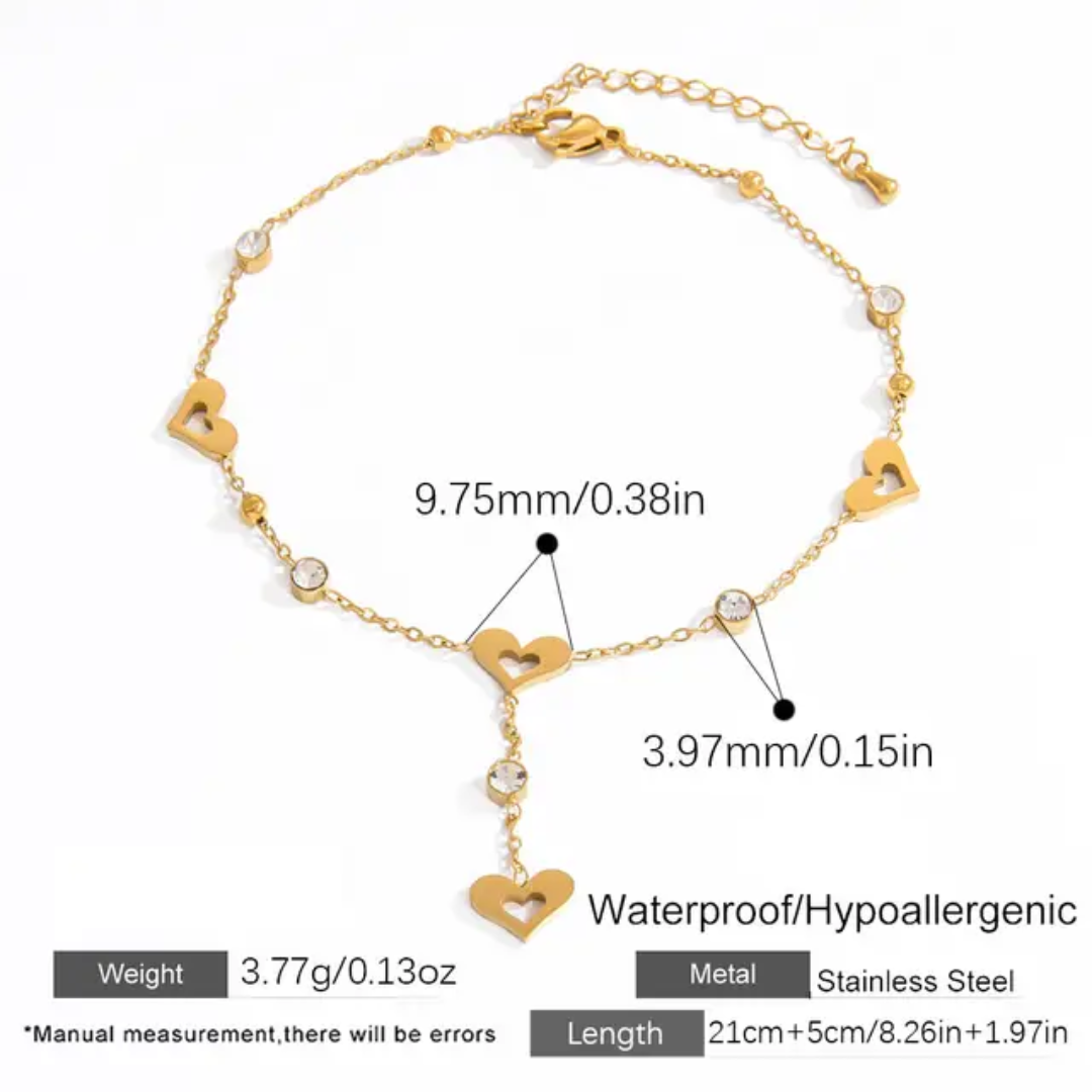 Hearts - Anklet