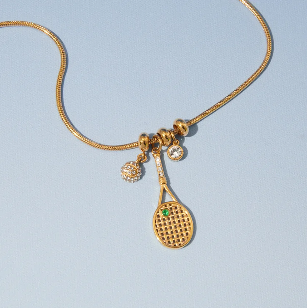 Green Tennis - Necklace