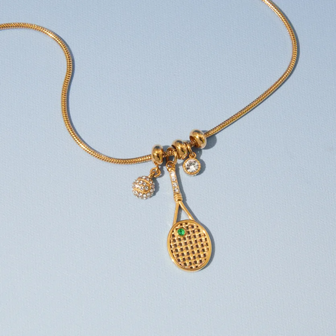 Green Tennis - Necklace