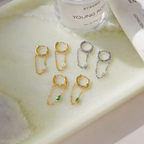 White Summer Hoops - Earrings