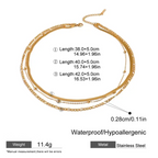 Trio Beads - 3 Layers Necklace